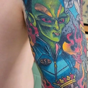 Alien Coverup tattoo by Goon