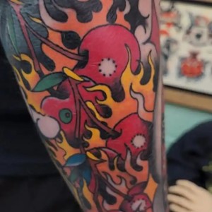 Cherries Tattoo by Goon
