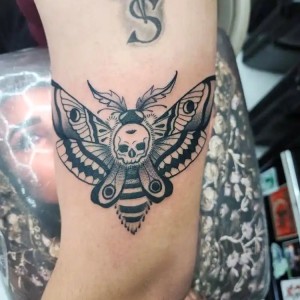 Death Moth Tattoo by Goon