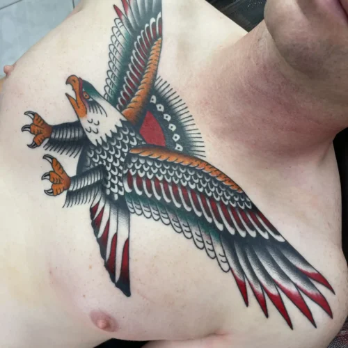 Eagle tattoo by Kawika