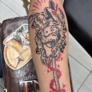 Frog tattoo by Myles