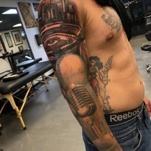 Baseball field tattoo- joseph barrios