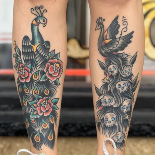 peacock tattoo by Chris