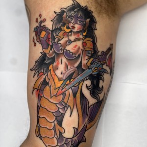 Mermaid Manga tattoo by Chris