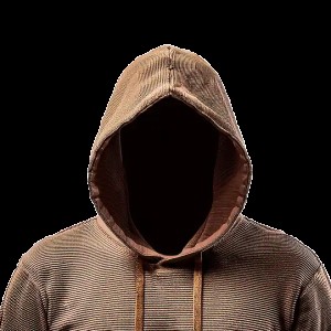 image of a faceless man