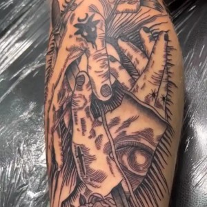 Chicano style tattoo by Isaiah