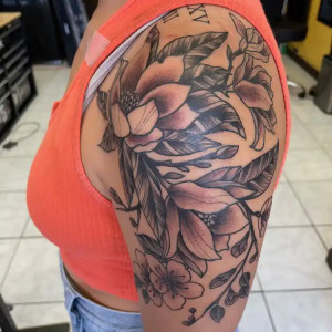 Kawika Flower Tattoo