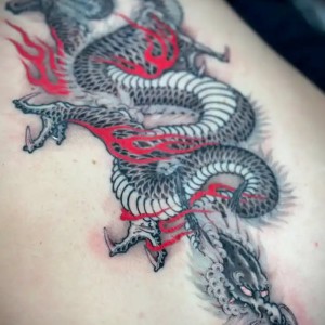 Dragon tattoo by Kekoa