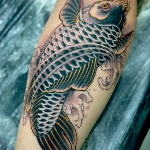 Coy fish tattoo by Kekoa