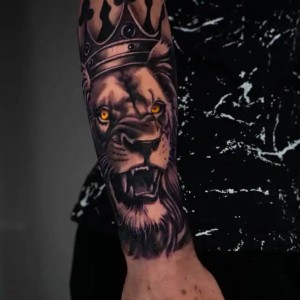 lion head tattoo- joseph barrios