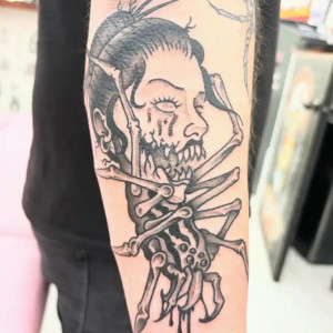 Myles Loyalty Tattoo black and grey