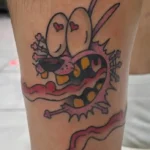 Courage the Cowardly Dog Tattoo by Myles (BabyMokes)