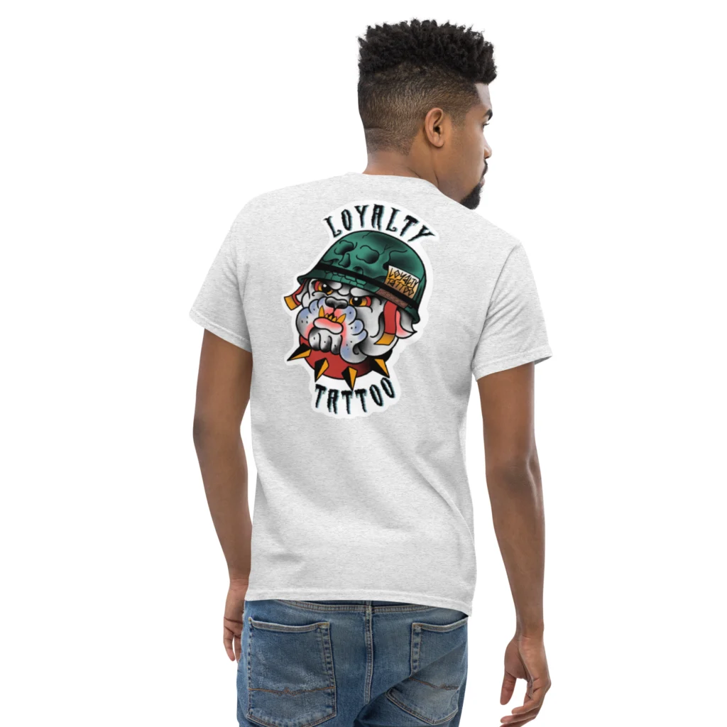 USMC Bull Dog Loyalty Tattoo T Shirt - Image 33