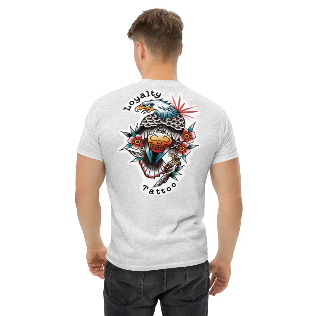 Eagle/Skull Loyalty Tattoo unisex T Shirt - Image 17