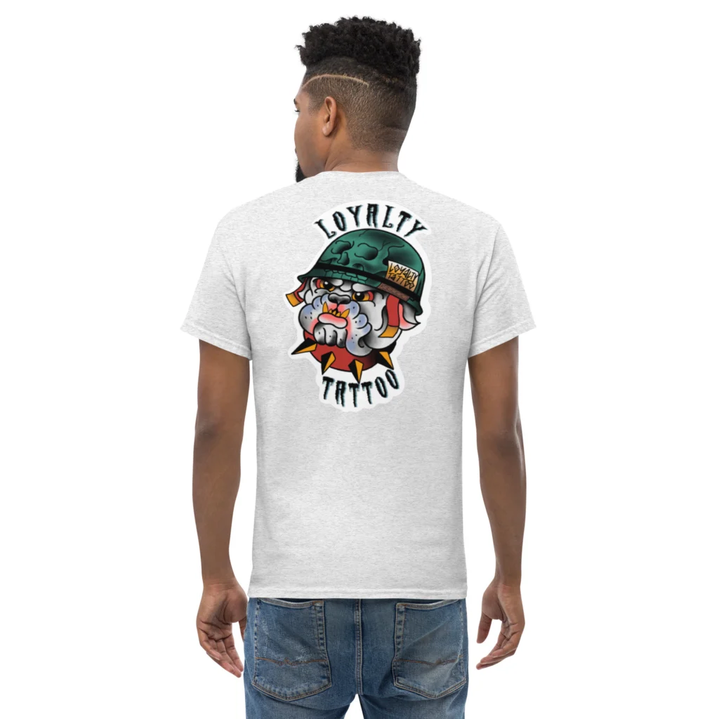 USMC Bull Dog Loyalty Tattoo T Shirt - Image 32