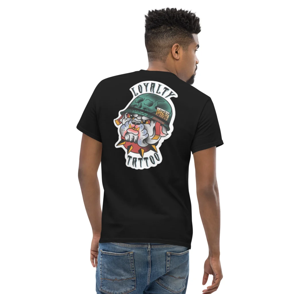USMC Bull Dog Loyalty Tattoo T Shirt
