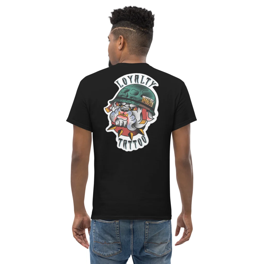 USMC Bull Dog Loyalty Tattoo T Shirt - Image 6