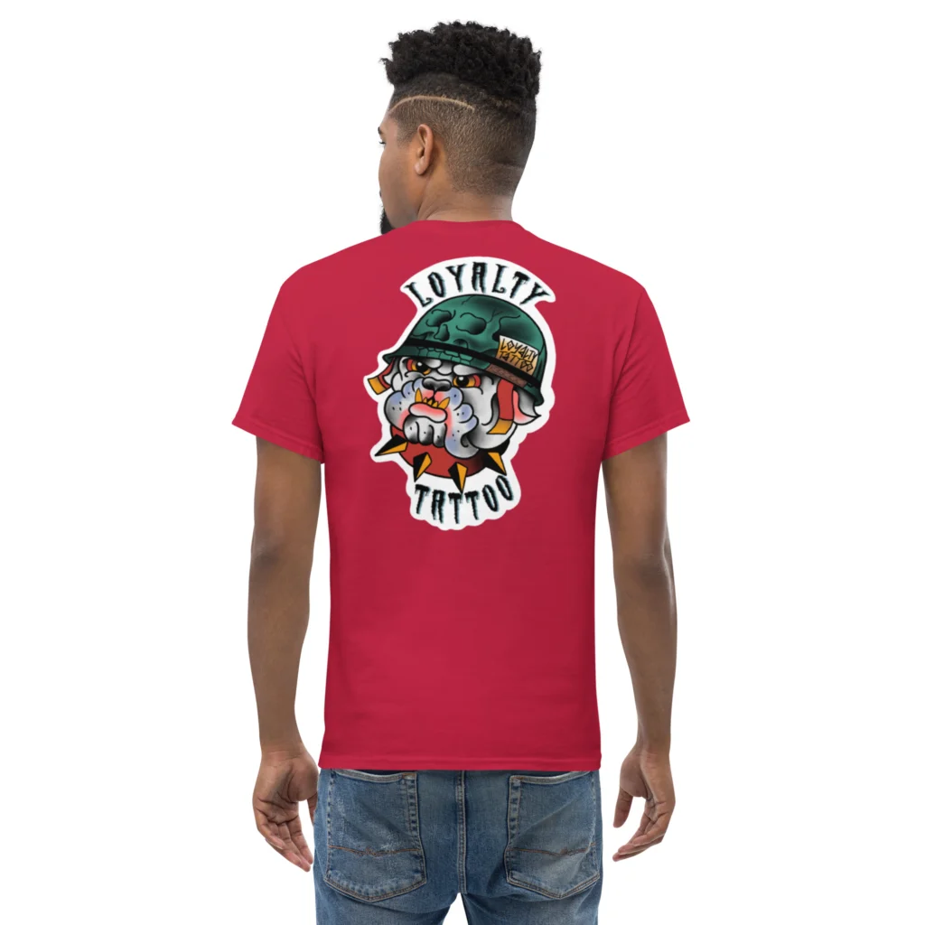 USMC Bull Dog Loyalty Tattoo T Shirt - Image 17