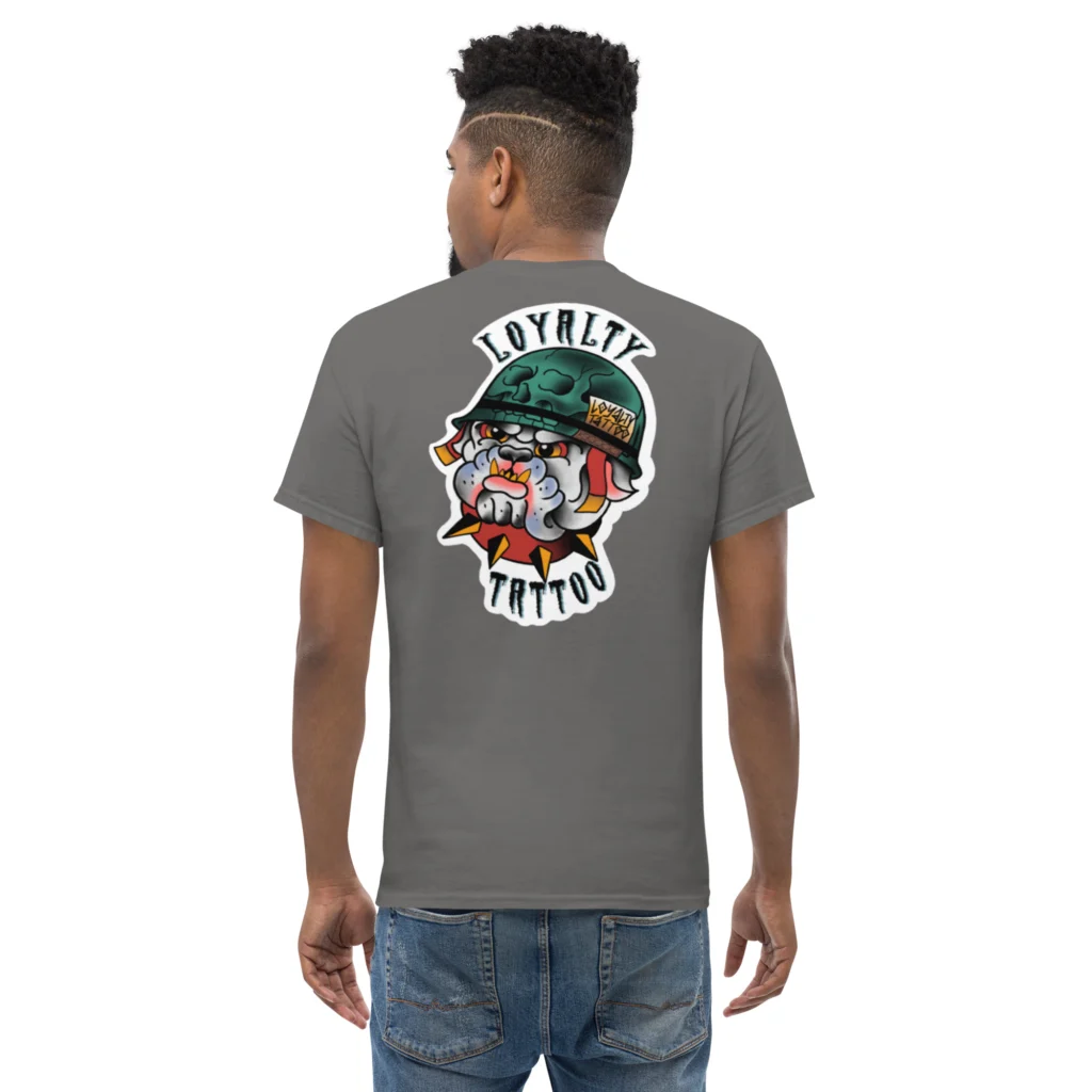 USMC Bull Dog Loyalty Tattoo T Shirt - Image 26