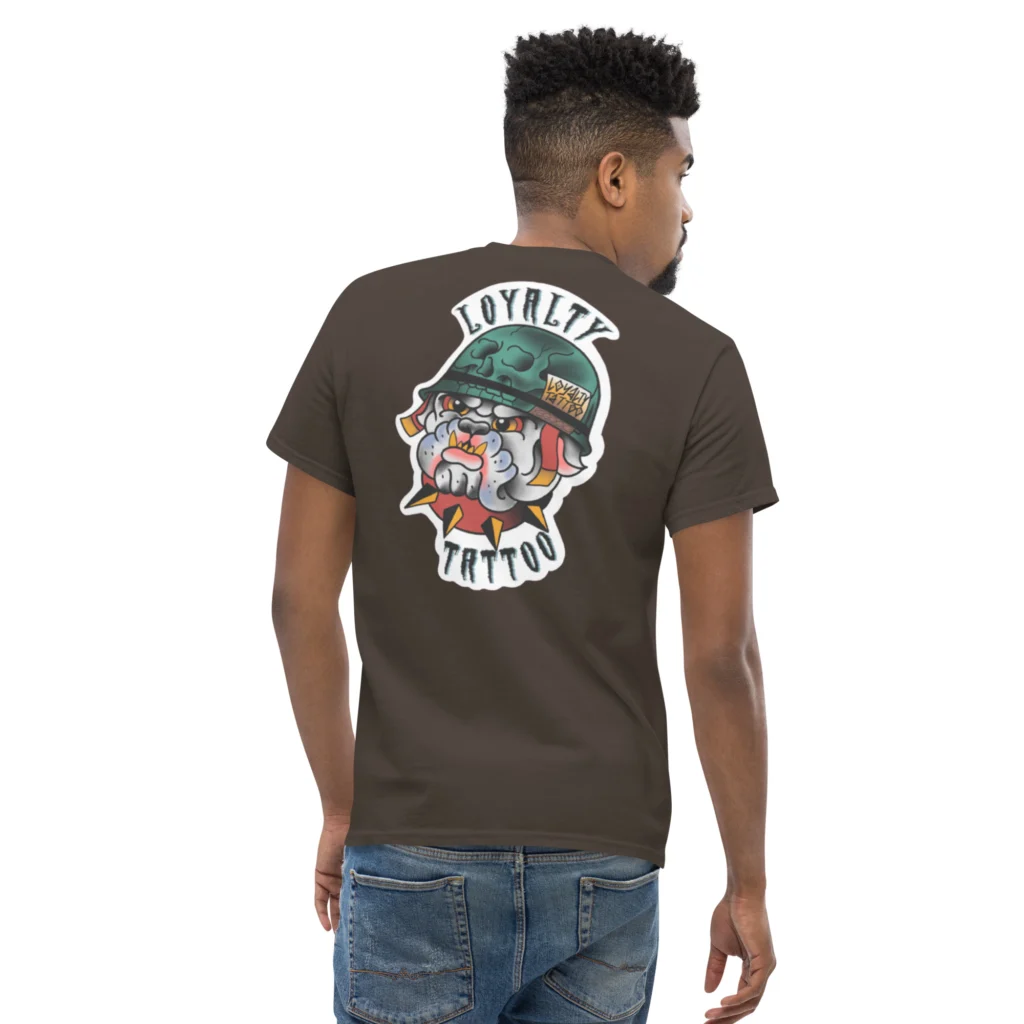 USMC Bull Dog Loyalty Tattoo T Shirt - Image 15