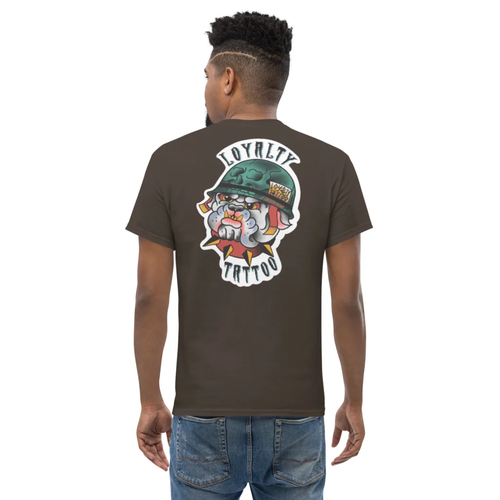 USMC Bull Dog Loyalty Tattoo T Shirt - Image 14