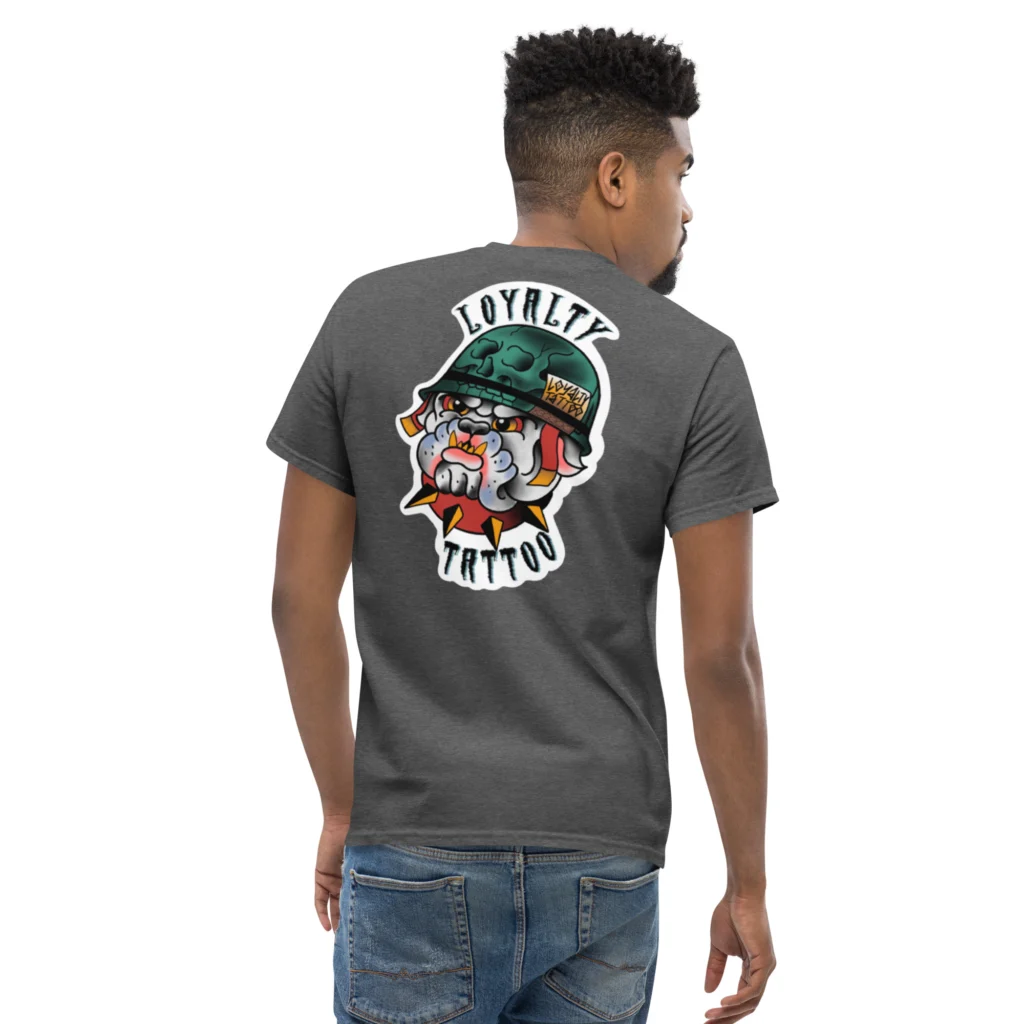 USMC Bull Dog Loyalty Tattoo T Shirt - Image 24