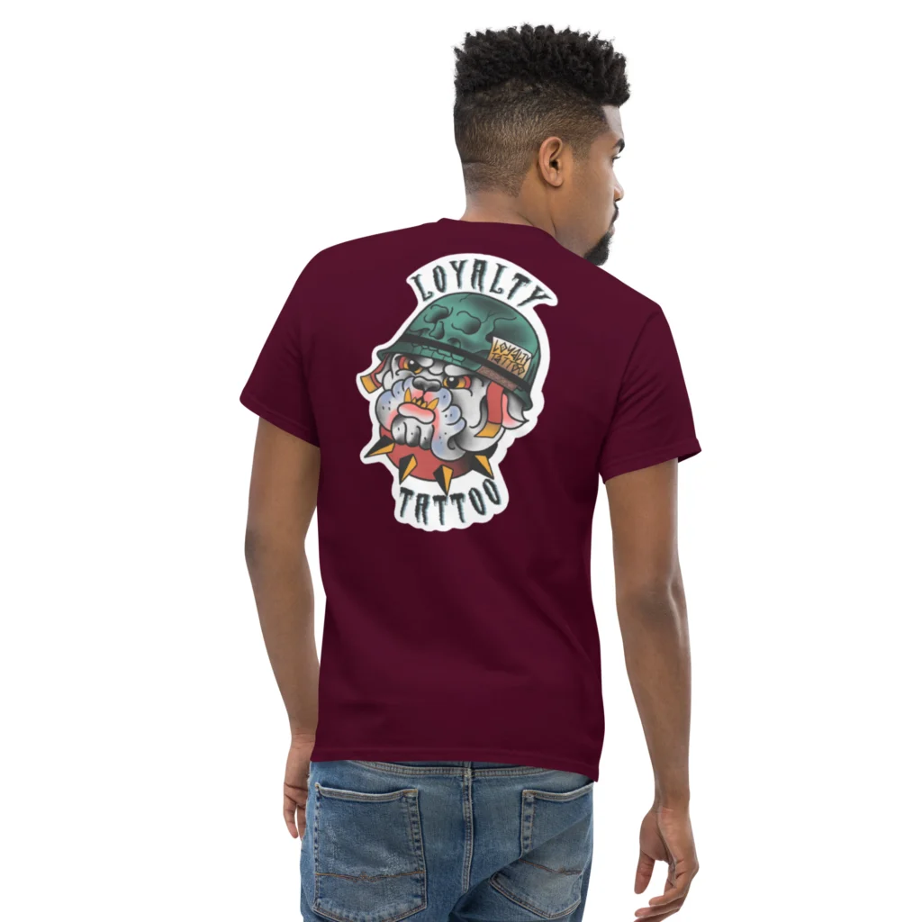 USMC Bull Dog Loyalty Tattoo T Shirt - Image 4