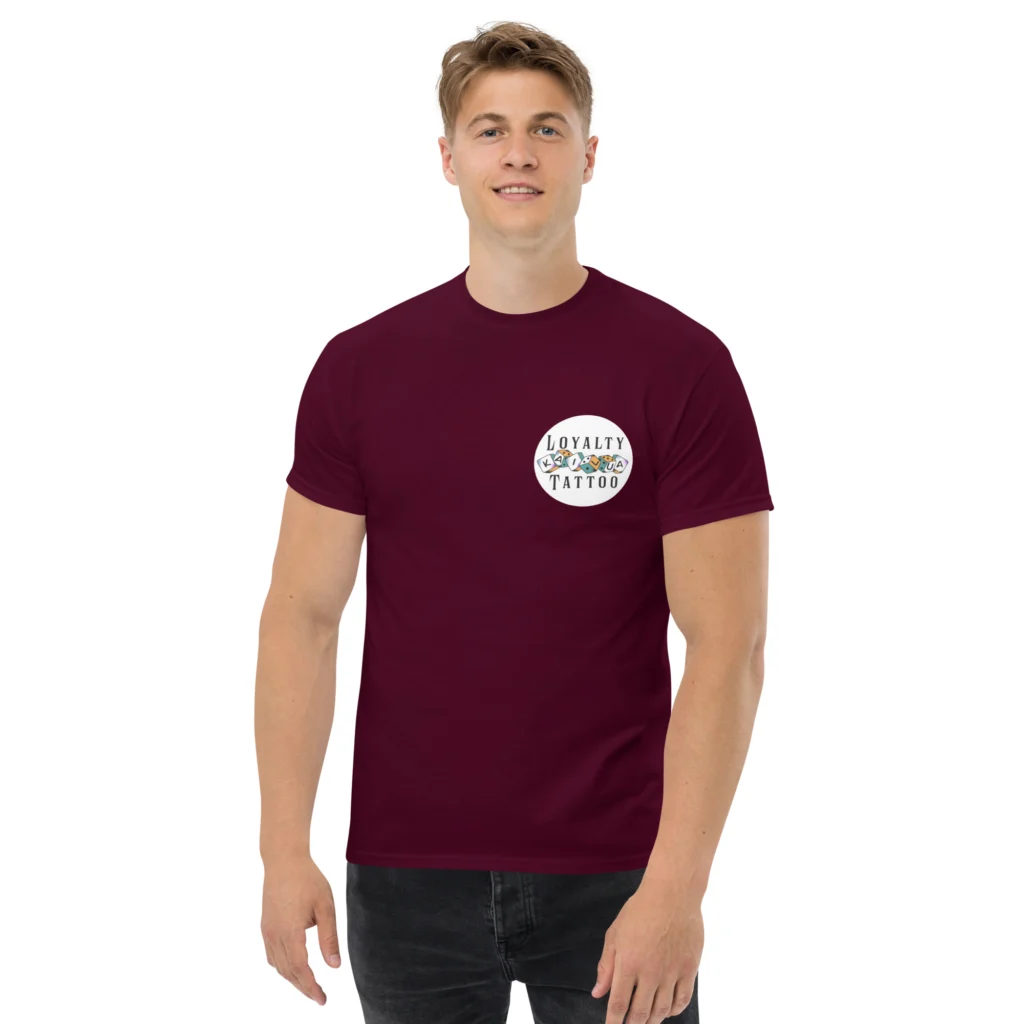 Eagle/Skull Loyalty Tattoo unisex T Shirt - Image 2