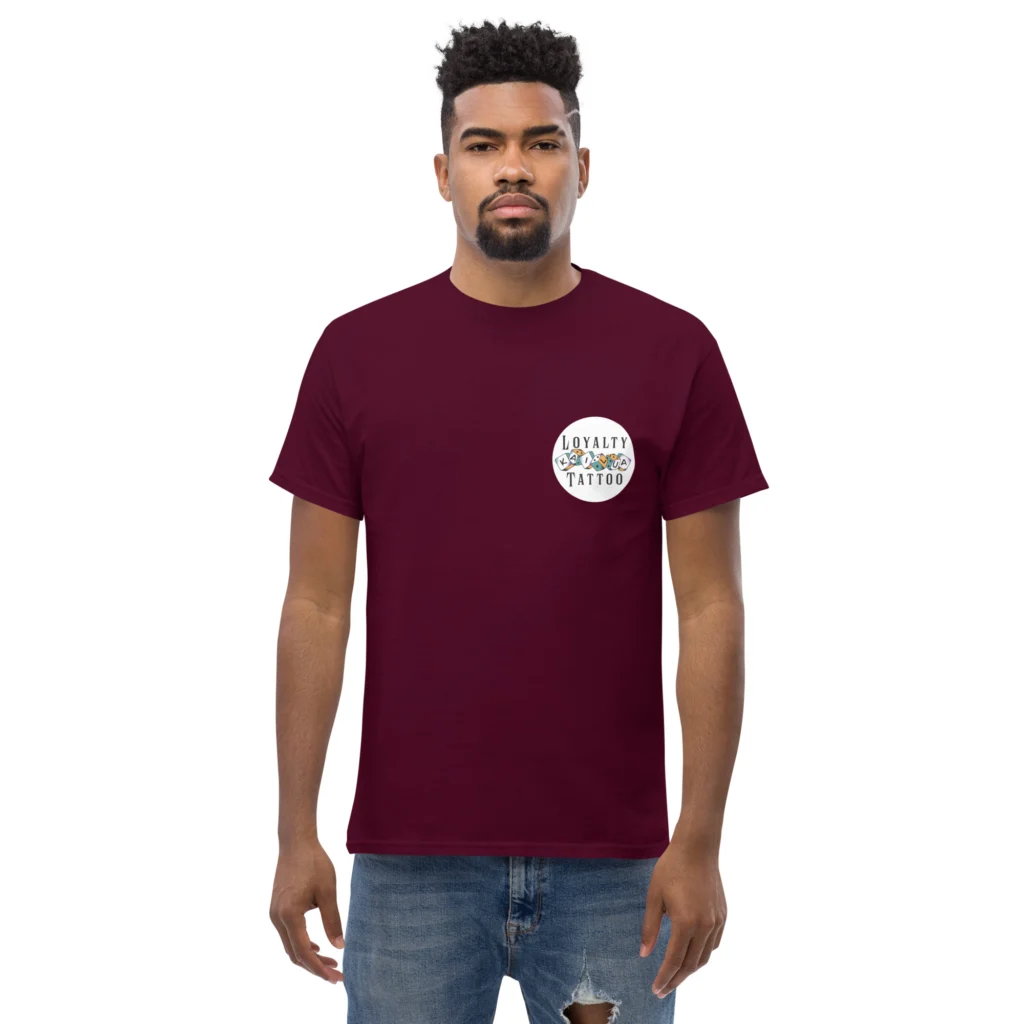 USMC Bull Dog Loyalty Tattoo T Shirt - Image 2