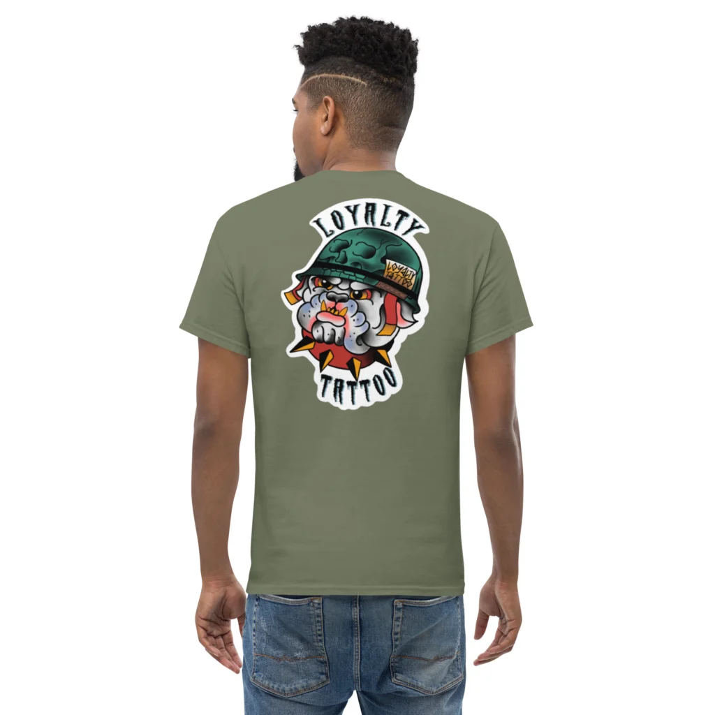 USMC Bull Dog Loyalty Tattoo T Shirt - Image 29