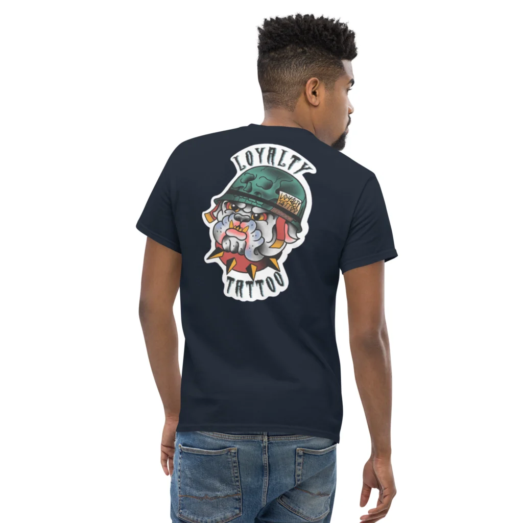 USMC Bull Dog Loyalty Tattoo T Shirt - Image 9