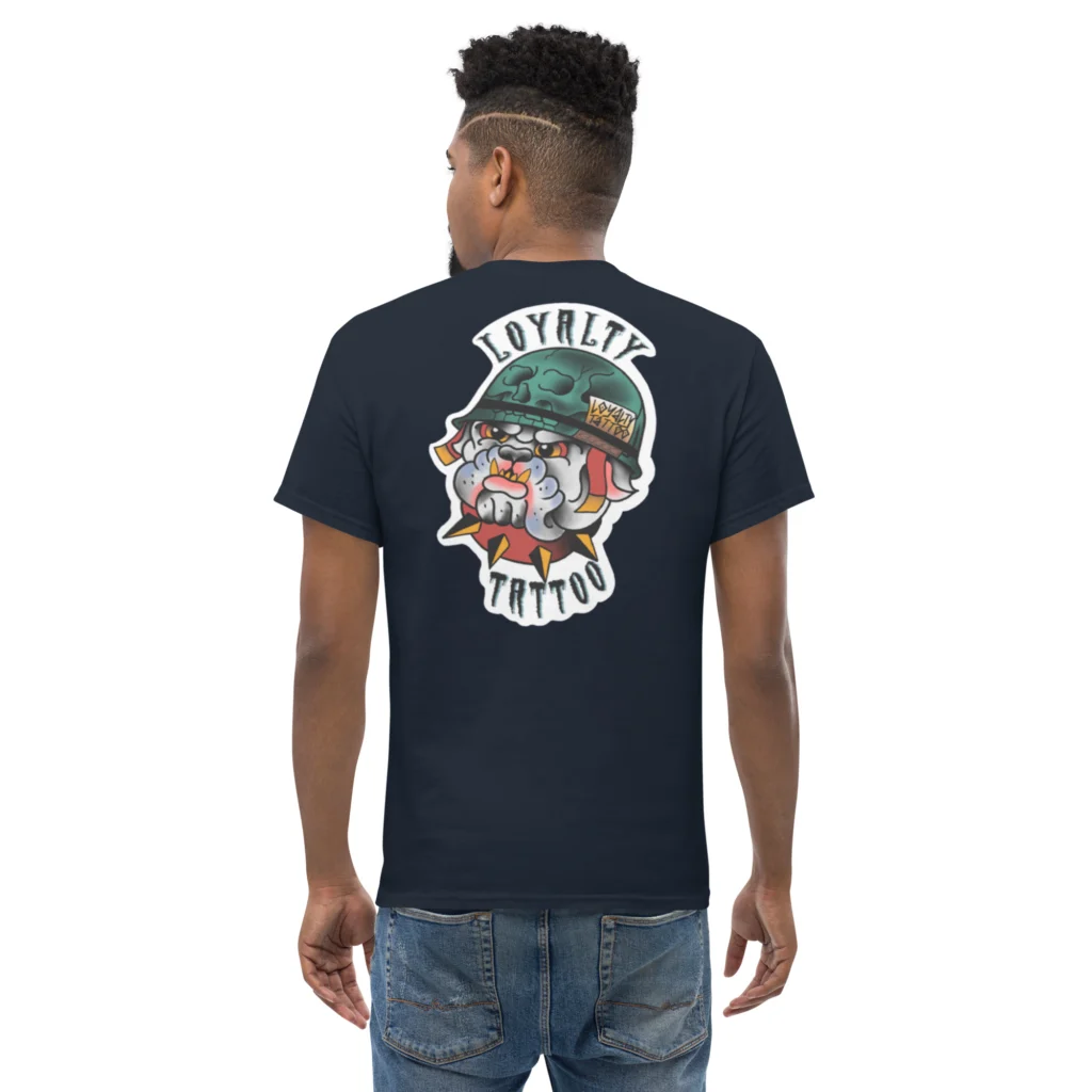 USMC Bull Dog Loyalty Tattoo T Shirt - Image 8