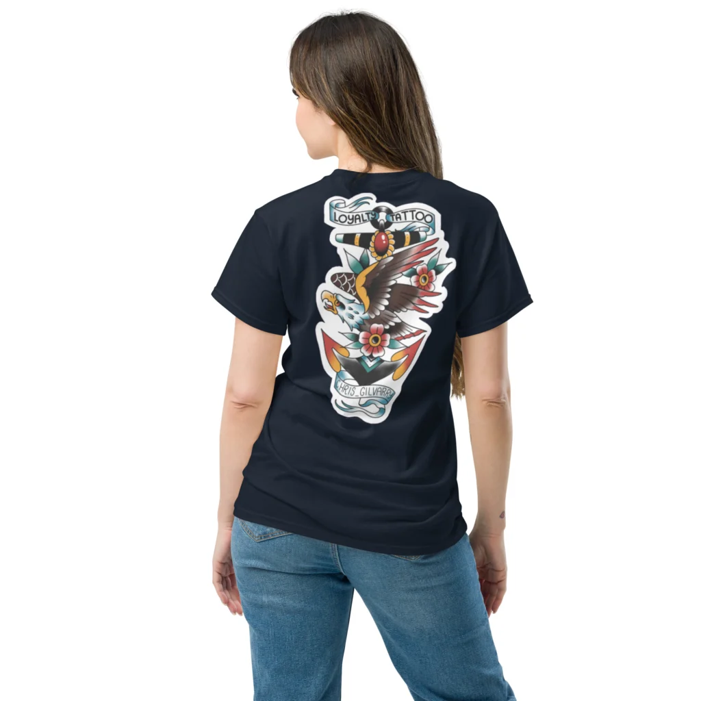 Eagle/Anchor Loyalty Tattoo Unisex T Shirt - Image 7