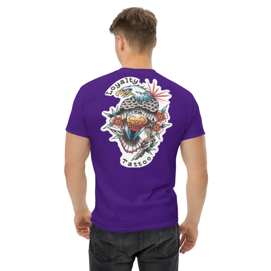 Eagle/Skull Loyalty Tattoo unisex T Shirt - Image 11