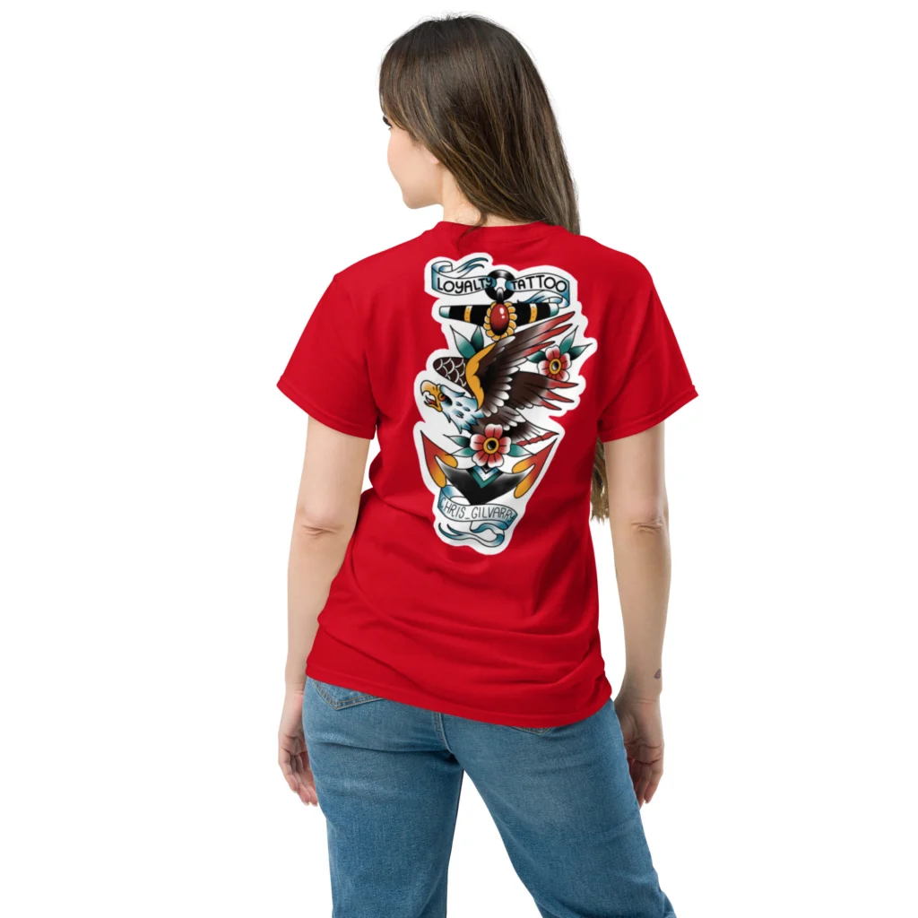 Eagle/Anchor Loyalty Tattoo Unisex T Shirt - Image 12