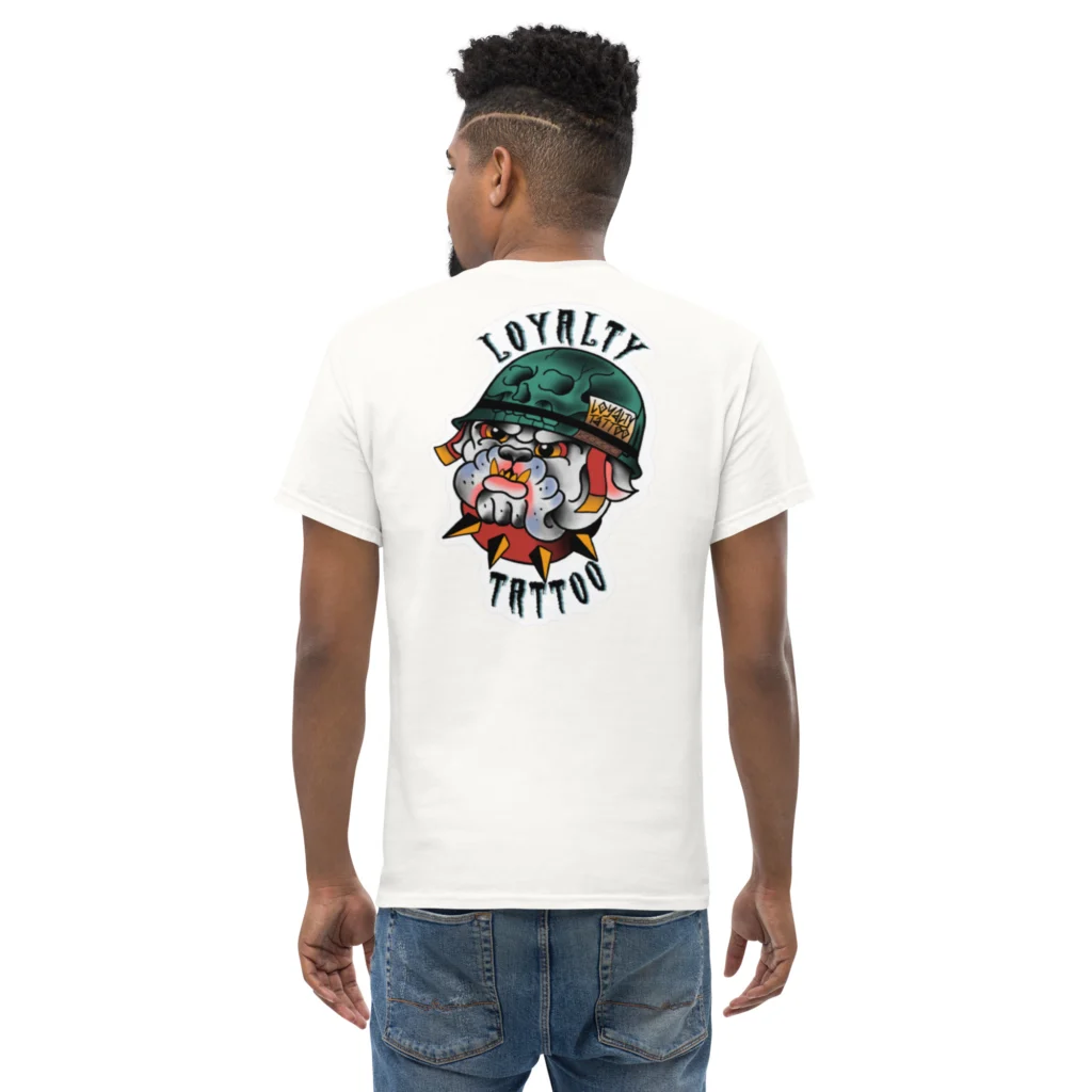 USMC Bull Dog Loyalty Tattoo T Shirt - Image 35