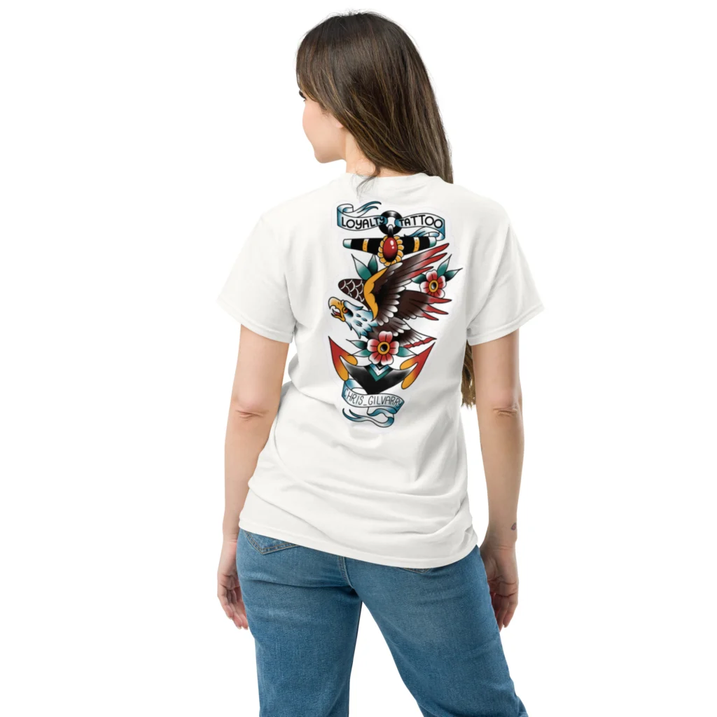 Eagle/Anchor Loyalty Tattoo Unisex T Shirt - Image 30